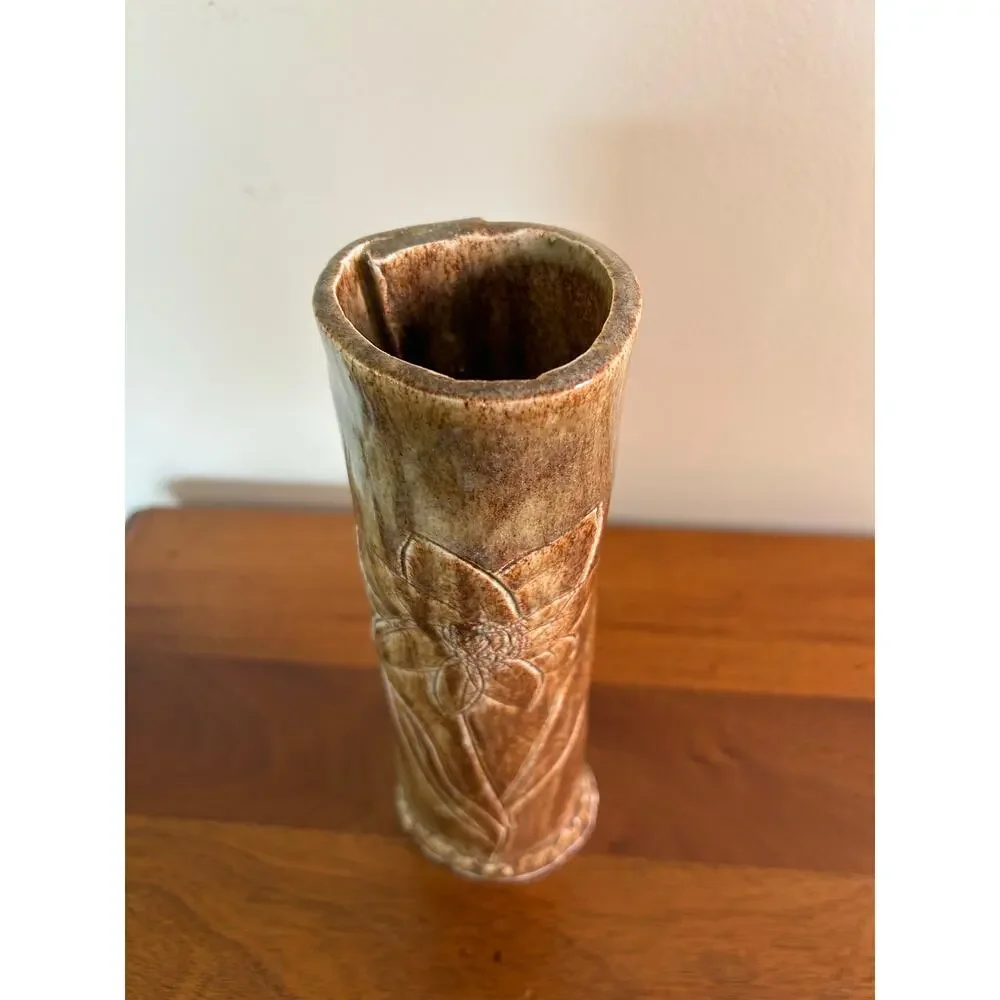 Vintage Studio Pottery Vase Signed by Artist
